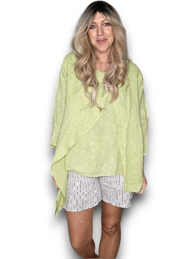 Helga May: Layer Top - Antique Lime