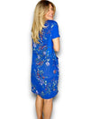 Sized Helga May Jungle Dress: Lingonberry - Cobalt