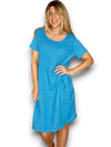 Sized Helga May Jungle Dress: Plain Turquoise