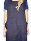 Sized Helga May Jungle Dress: Plain Navy