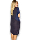 Sized Helga May Jungle Dress: Plain Navy