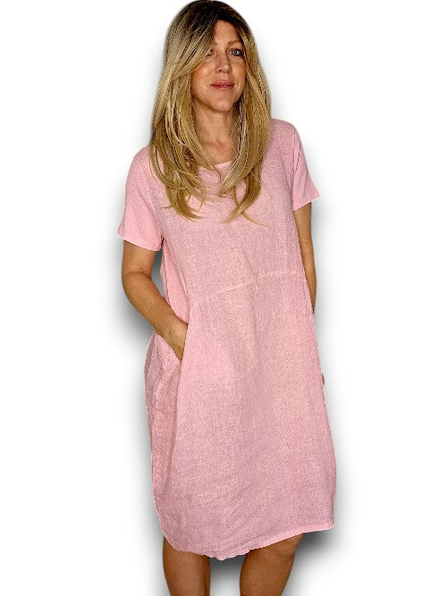 Sized Helga May Jungle Dress: Plain Baby Pink