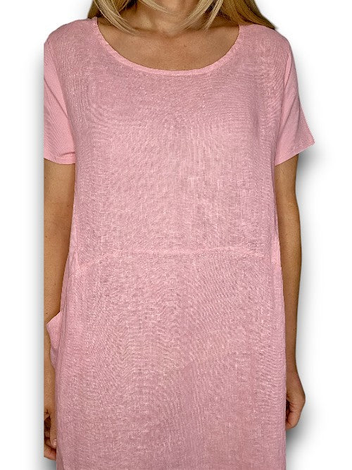 Sized Helga May Jungle Dress: Plain Baby Pink