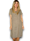 Sized Helga May Jungle Dress: Plain Mocha