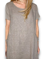 Sized Helga May Jungle Dress: Plain Mocha