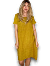 Sized Helga May Jungle Dress: Plain Mustard