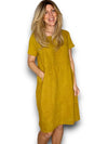 Sized Helga May Jungle Dress: Plain Mustard