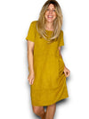 Sized Helga May Jungle Dress: Plain Mustard