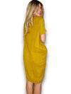 Sized Helga May Jungle Dress: Plain Mustard