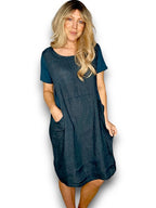 Sized Helga May Jungle Dress: Plain Dark Jade
