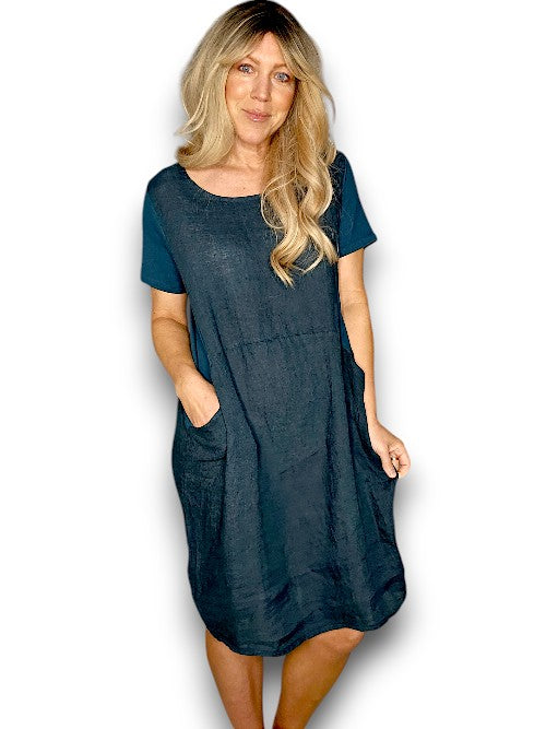 Sized Helga May Jungle Dress: Plain Dark Jade
