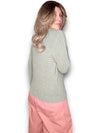 Helga May: V-Neck Baby Alpaca LS Knit - Forest