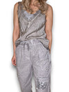 Helga May: Diamond Pocket Pant - Light Grey