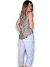 Helga May: Diamond Pocket Pant - Baby Blue