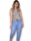 Helga May: Diamond Pocket Pant - Bright Petrol