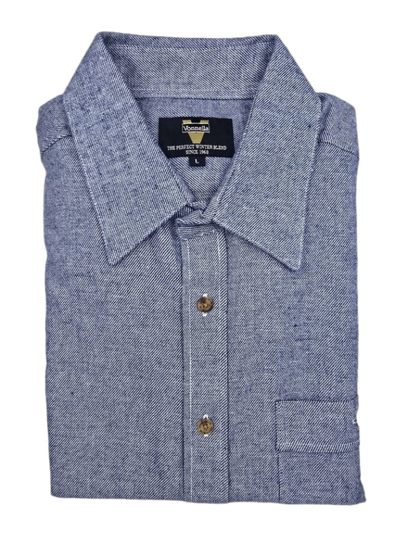 Vonnella Long Sleeve Shirt: Office Denim - Navy