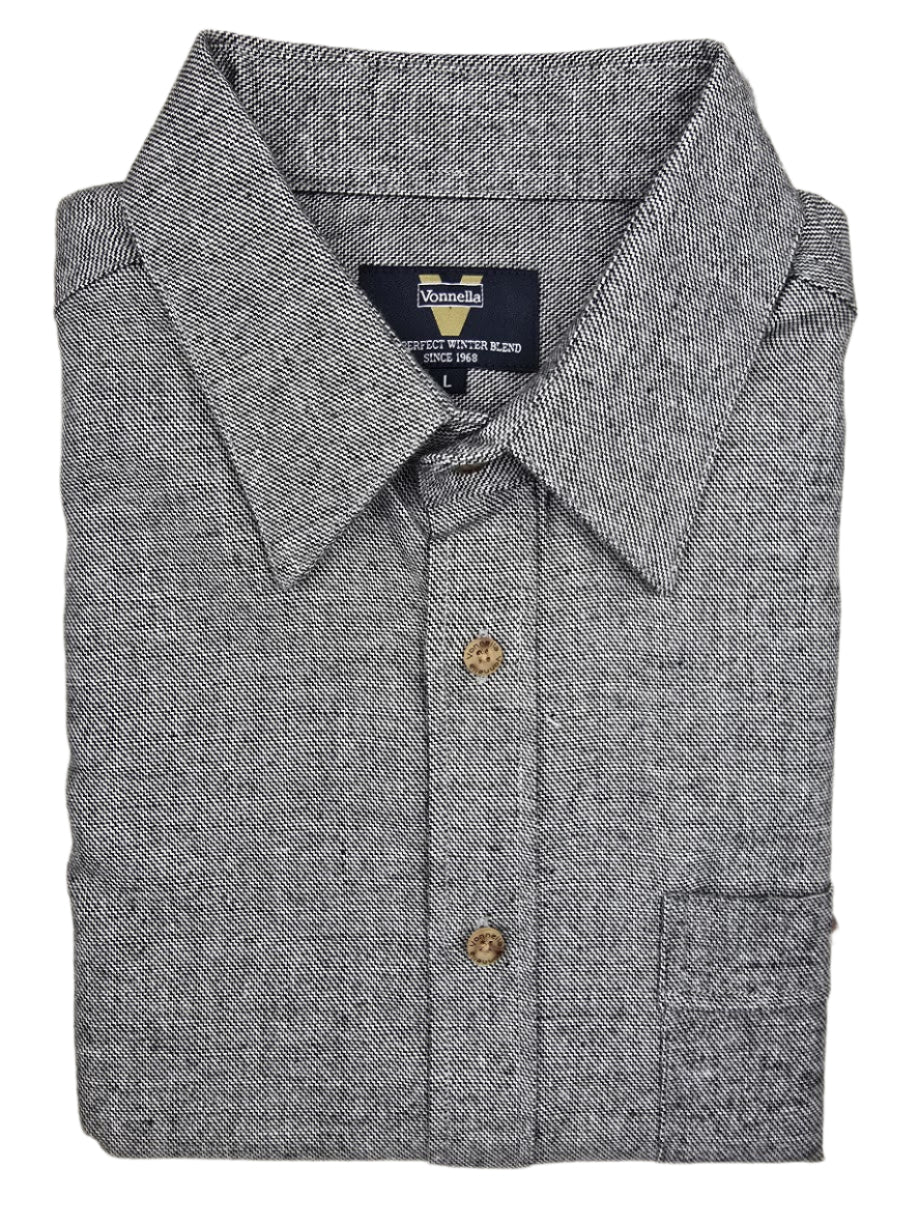 Vonnella Long Sleeve Shirt: Office Denim - Charcoal