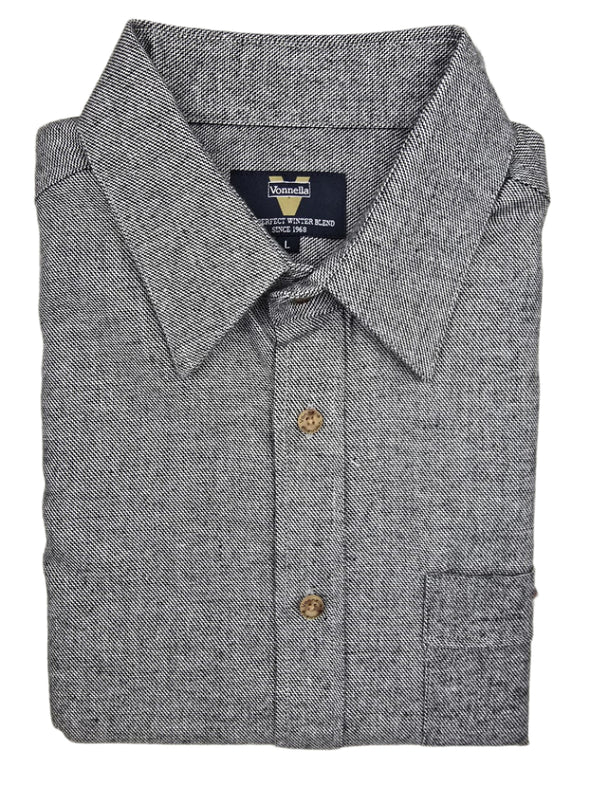Vonnella Long Sleeve Shirt: Office Denim - Charcoal