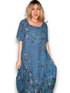Helga May Mid Sleeve Maxi Dress: Lingonberry - Dark Emerald