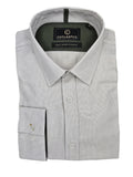 Cutler & Co Clint Long Sleeved Shirt: Textured Plain - Beige