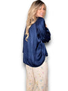 Helga May: Silky Shirt - Navy