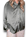 Helga May: Silky Shirt - Forest