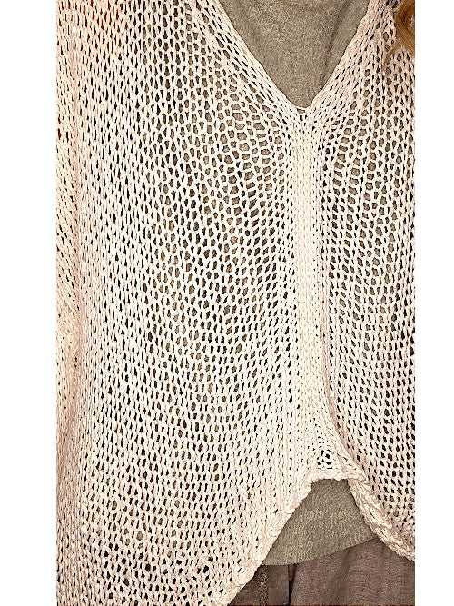 Helga May: Front Row Knit - White