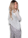 Helga May: Front Row Knit - Silver Glitter