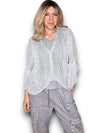 Helga May: Front Row Knit - Silver Glitter