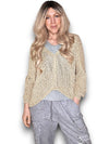 Helga May: Front Row Knit - Gold Glitter