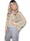 Helga May: Front Row Knit - Gold Glitter
