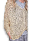 Helga May: Front Row Knit - Gold Glitter