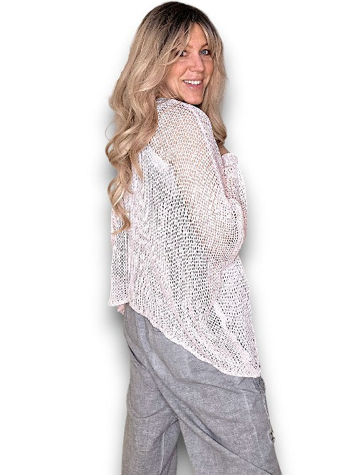 Helga May: Front Row Knit - Baby Pink