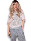 Helga May: Melange Glitter Ice Knit - Baby Pink