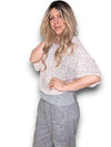 Helga May: Melange Glitter Ice Knit - Baby Pink