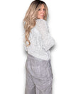 Helga May: Melange Glitter Ice Knit - Baby Blue