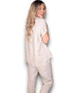 Helga May: Linen Star Top - Beige