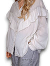 Helga May: Double Frill Tunic - Pale Beige
