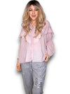 Helga May: Double Frill Tunic - Baby Pink