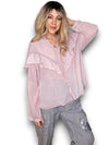 Helga May: Double Frill Tunic - Baby Pink