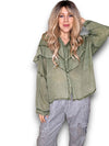 Helga May: Frill Tunic - Forest