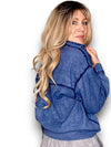 Helga May: Dylan Shirt - Faded Navy