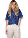 Helga May: Dolly Lace Shirt - Navy
