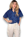 Helga May: Dolly Lace Shirt - Navy