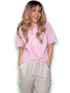 Helga May: Dolly Lace Shirt - Bubblegum Pink