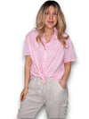 Helga May: Dolly Lace Shirt - Bubblegum Pink