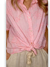 Helga May: Dolly Lace Shirt - Bubblegum Pink