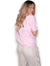 Helga May: Dolly Lace Shirt - Bubblegum Pink