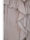 Helga May: Frill Short Sleeve Top - Faded Mocha