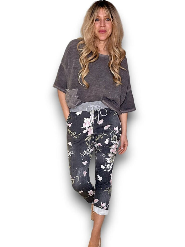Helga May: Potpourri Cornelia Joggers - Black Denim